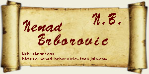 Nenad Brborović vizit kartica